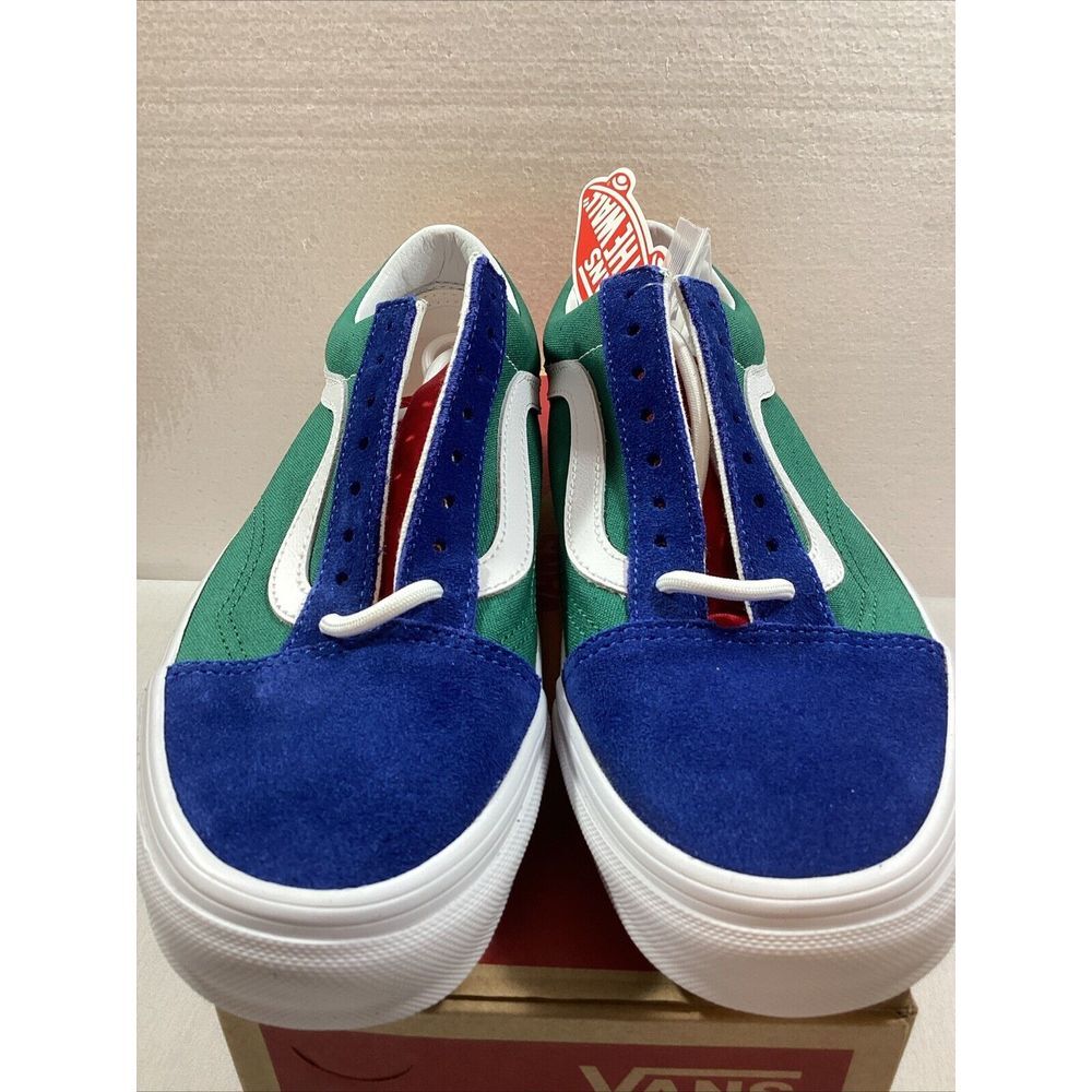 VANS OLD SKOOL SKATE SHOE Men Sz 6.5 Women Sz 8 Blue Green White Red SKU #3048